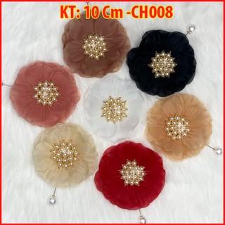Tag Ghim Hoa Hồng Lớn Cài Áo Phụ Kiện Trang Trí Váy Đầm CAO CẤP CH008 CH009