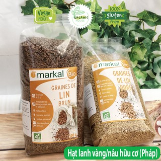 Hạt lanh nâu hoặc vàng hữu cơ Markal/Bio Planet