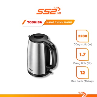 [Mã ELHADEV giảm 4% đơn 300K] Bình Đun Siêu Tốc Toshiba KT-17SH2NV 1.7 Lít - Bảo Hành Chính Hãng
