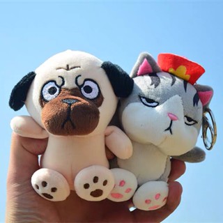 Móc khoá Chó Pug và Mèo hoàng thượng