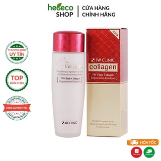 Sữa dưỡng da săn chắc chống lão hóa Collagen 3W CLINIC COLLAGEN REGENERATION EMULSION 150ml - Hàn Quốc Chính Hãng
