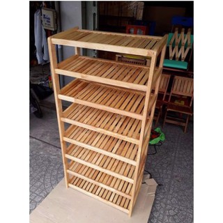 𝐌IỄN PHÍ SHIP Kệ Dép Kệ Giày 8 Tầng Bằng Gỗ Đủ Kích Thước