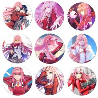 1 set 9 huy hiệu anime/manga FRANXX như hình