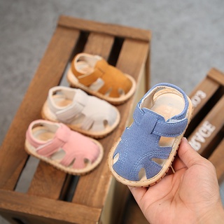 Giày tập đi cho bé trai bé gái Dép Sandal cho bé đế mềm chống trơn trượt có phát tiếng kêu tit tit [DTD02]