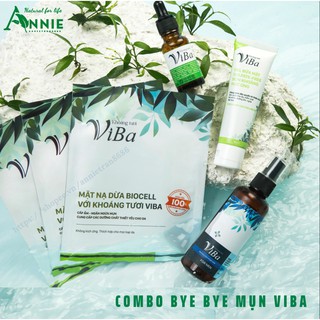 combo bye bye mụn viba bộ sản phẩm chăm sóc da mụn viba
