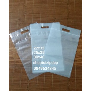 100g túi zip có tay cầm (túi zip hột xoài)