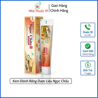 Kem Đánh Răng Dược Liệu Ngọc Châu 125g Chính Hãng