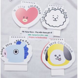 Lịch 2019 BTS, EXO, WANNA ONE, TFBOYS, GOT7, EXO