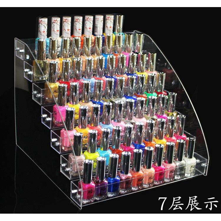 kệ mica trưng bày 7 tầng dễ dàng lắp đặt