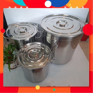 Nồi nấu phở, nước lèo, cháo inox cao cấp 304 1 đáy dày 3.0mm, chuyên dùng cho nhà hàng.