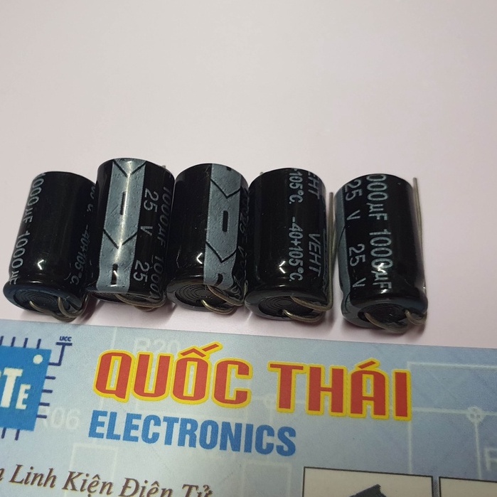 Combo 5 tụ 1000uF/25v