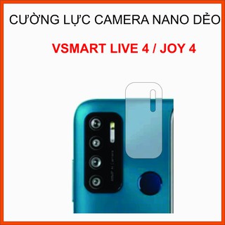 Cường lực camera Vsmart JOY 4 / Live 4 Cường lực nano dẻo 9H+