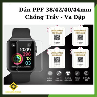 Miếng dán PPF chống xước màn hình Apple Watch Series 1/2/3/4/5/6/SE size 38/40/42/44mm