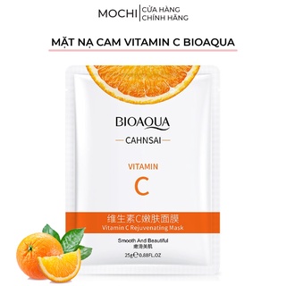 Mặt Nạ Cam Vitamin C Dưỡng Trắng Da l Ngừa Mụn l Cấp Ẩm Mask Giấy Đắp Mặt Bioaqua Nội Địa Trung MOCHI SHOP