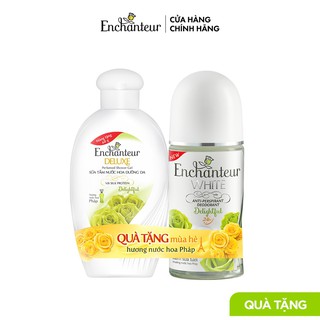 [HB Gift] Lăn khử mùi trắng da Enchanteur Delightful 50ml - Tặng Sữa tắm Enchanteur 60gr