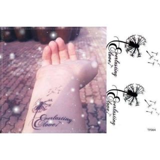 Hình xăm bồ công anh c05.Xăm dán tatoo mini tạm thời, size <10x6cm