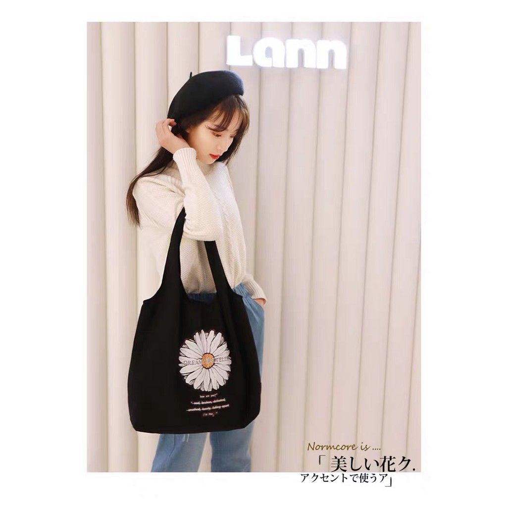 [ MẪU MỚI ] TÚI TOTE HOA CÚC HOTTREND TH36