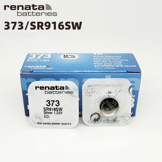Pin đồng hồ Thụy Sỹ RENATA 373 / SR916SW silver bạc Made in Swiss (Loại tốt - Giá 1 viên)