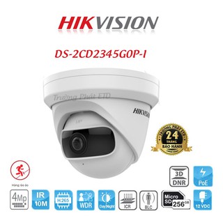 Camera IP dome 4MP góc siêu rộng HIKVISION DS-2CD2345G0P-I 2345G0P-I (chính hãng Hikvision Việt Nam)