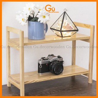 Kệ trang trí, Decor bàn làm việc, Kệ đựng gia vị nhà bếp Gu Decor Wooden chất liệu Gỗ thông