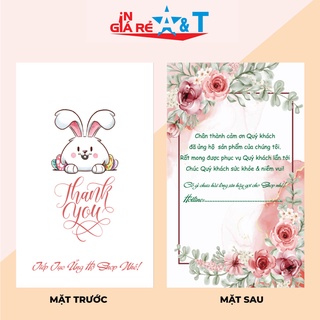 <GIÁ TẬN XƯỞNG IN> Thẻ cảm ơn, nhãn cảm ơn, THIỆP CÁM ƠN, THIỆP THANK YOU 100 nhãn giấy-NEW7