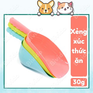 Xẻng xúc thức ăn chó mèo tiện lợi, xúc nhanh, cầm vừa tay - Bivido