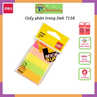 Giấy nhớ phân trang Deli, 5 màu - 1 tệp - E7154