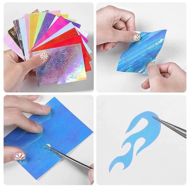 Sticker lửa dán móng tay chân