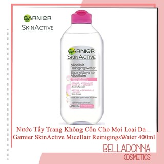 Nước Tẩy Trang Không Cồn Cho Mọi Loại Da Garnier SkinActive Micellair Reinigingswater 400ml