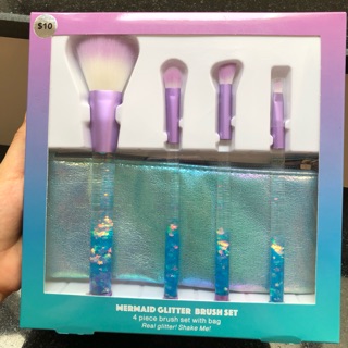Set cọ Mermaid- kim tuyết rơi - hàng mỹ sách tay
