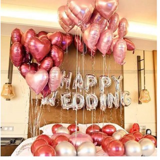 Hồng Gold Rose Bóng Kiếng Hình Trái Tim