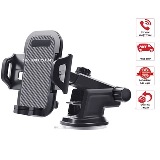 Giá đỡ điện thoại trên ô tô hàng Rundong cao cấp xoay 360 đế hút chân không