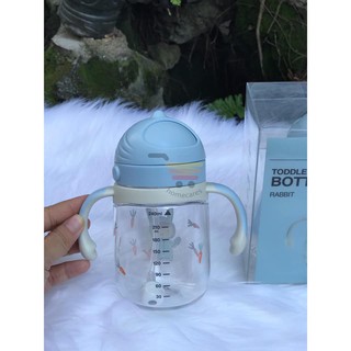 Bình Tập Uống Cho Bé Bằng Nhựa TRITAN ABF680 ABF682 [240ML] ABF681 ABF683 [350ML] Đủ 4 màu, Có ỐNG HÚT + QUAI CẦM