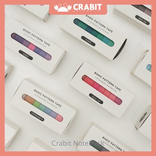 Set 8 cuộn băng dính giấy washitape trang trí bullet journal, planner, sổ tay