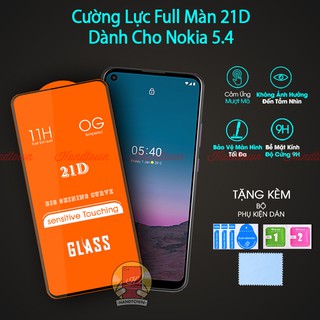 Kính Cường lực 21D Nokia 5.4 nokia5.4 Full Màn Đen Full Keo Chống Trầy Xước Chống Va Đập Bảo Vệ Màn Hình