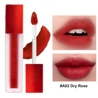 (CAM KẾT CHUẨN AUTH) Son Kem Lì Black Rouge Air Fit Velvet Tint Màu A02 đỏ cánh hồng khô