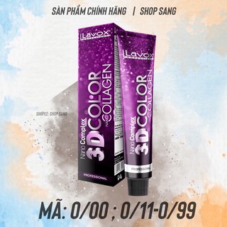 Thuốc NHộm Lavox 3D Mã 0/00; Và Màu Mix