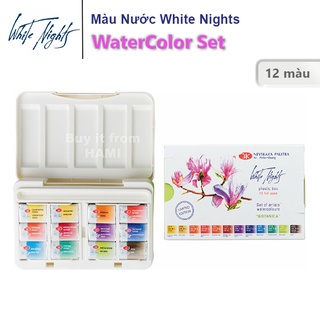 Màu nước White Nights phiên bản giới hạng BOTANICA Bộ 12 màu
