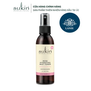 Nước Hoa Hồng Cấp Ẩm Dạng Xịt Sukin Rose Hydrating Mist Toner 125ml Vn