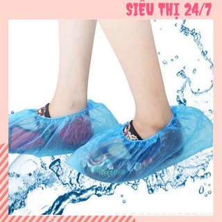 Combo 100 túi nylon bọc giày đi mưa chống thấm nước bảo vệ giày của bạn khỏi bụi bẩn 88255 SIÊU THỊ 24/7
