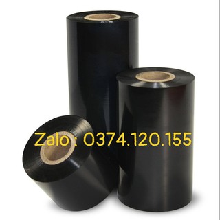 Mực in mã vạch RIBBON 110mm*300m (Thermal transfer ribbon) ruy băng mực in màu đen dùng cho máy in tem nhãn mã vạch
