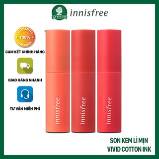 Son kem lì mịn innisfree Vivid Cotton Ink 4g