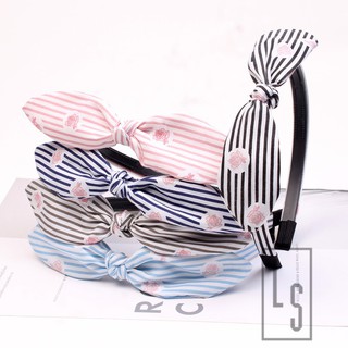 BỜM TURBAN KẺ HOA CÓ GỌNG - SẴN HÀNG