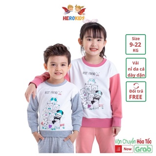 Áo nỉ Unisex dài tay cho bé trai bé gái hàng cao cấp UA45