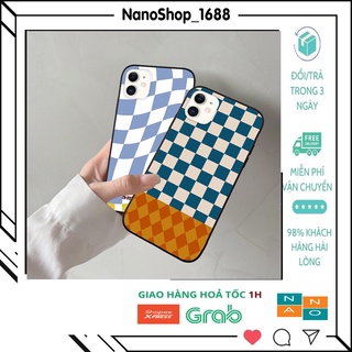 Ốp Iphone In Hình Caro Màu Sắc Bảo Vệ Camera 7,8plus,x,xs,xsmax,11,11promax,12,12promax,13,13promax