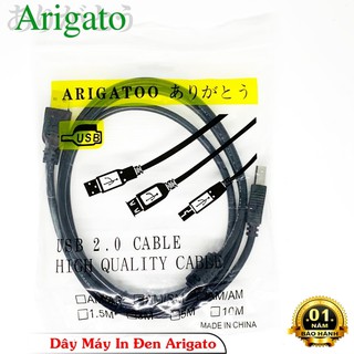 Dây máy In 1.5m đen Arigato chống nhiễu
