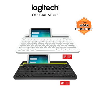 Bàn phím Bluetooth đa thiết bị Logitech K480 [Đen-Trắng]