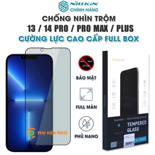 Kính cường lực Iphone 13 Pro Max / 14 Pro Max chống nhìn trộm chính hãng Nillkin full màn hình cho Iphone 13 Pro Max