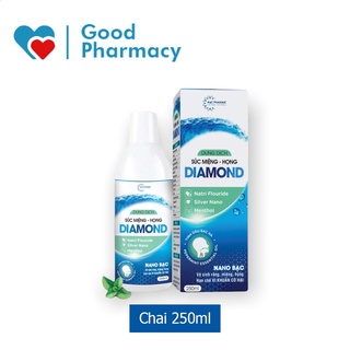 Nước súc miệng / súc họng Nano Bạc Diamond - Chai 250ml