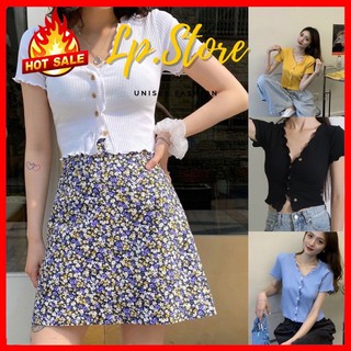 Áo Croptop Nữ Trơn cổ bèo 4 Màu Siêu Hot - Kèm DEAL Sốc ( có ảnh thật ) - LP.STORE